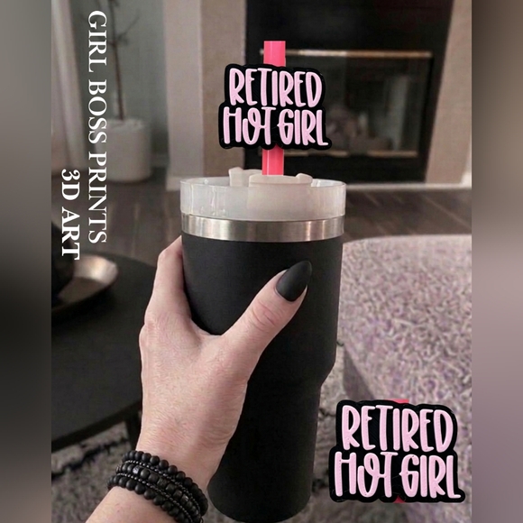 Other - 3d Printed Retired Hot Girl Straw Topper ( Cup Not Included )